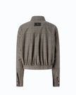 Pinko- Oncidium Overshirt Misto Lana Beige/Bordeaux/Nero - Edit by Elaine Turner