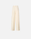 PINKO- Straight Cut Trousers w/ Pressed Pleat Detail - Edit by Elaine Turner