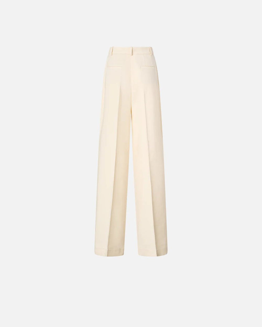 PINKO- Straight Cut Trousers w/ Pressed Pleat Detail - Edit by Elaine Turner