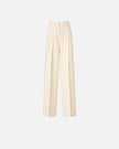 PINKO- Straight Cut Trousers w/ Pressed Pleat Detail - Edit by Elaine Turner