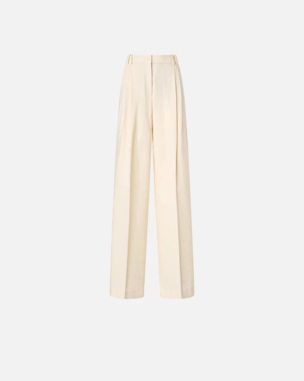 PINKO- Straight Cut Trousers w/ Pressed Pleat Detail - Edit by Elaine Turner