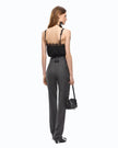Pinko- Tiare Top Jacquard Crinkle Black - Edit by Elaine Turner