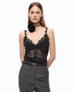 Pinko- Tiare Top Jacquard Crinkle Black - Edit by Elaine Turner