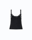 Pinko- Tiare Top Jacquard Crinkle Black - Edit by Elaine Turner