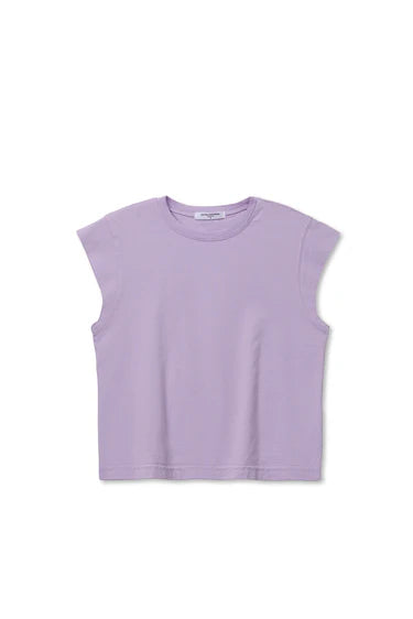 Perfect White Tee- Porter Cap Sleeve Tee- Ultraviolet - Edit by Elaine Turner