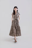 Psophia - Leopard Midi Dress - Edit by Elaine Turner