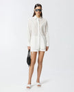 Radiant White Cheetah Blouse - Edit by Elaine Turner