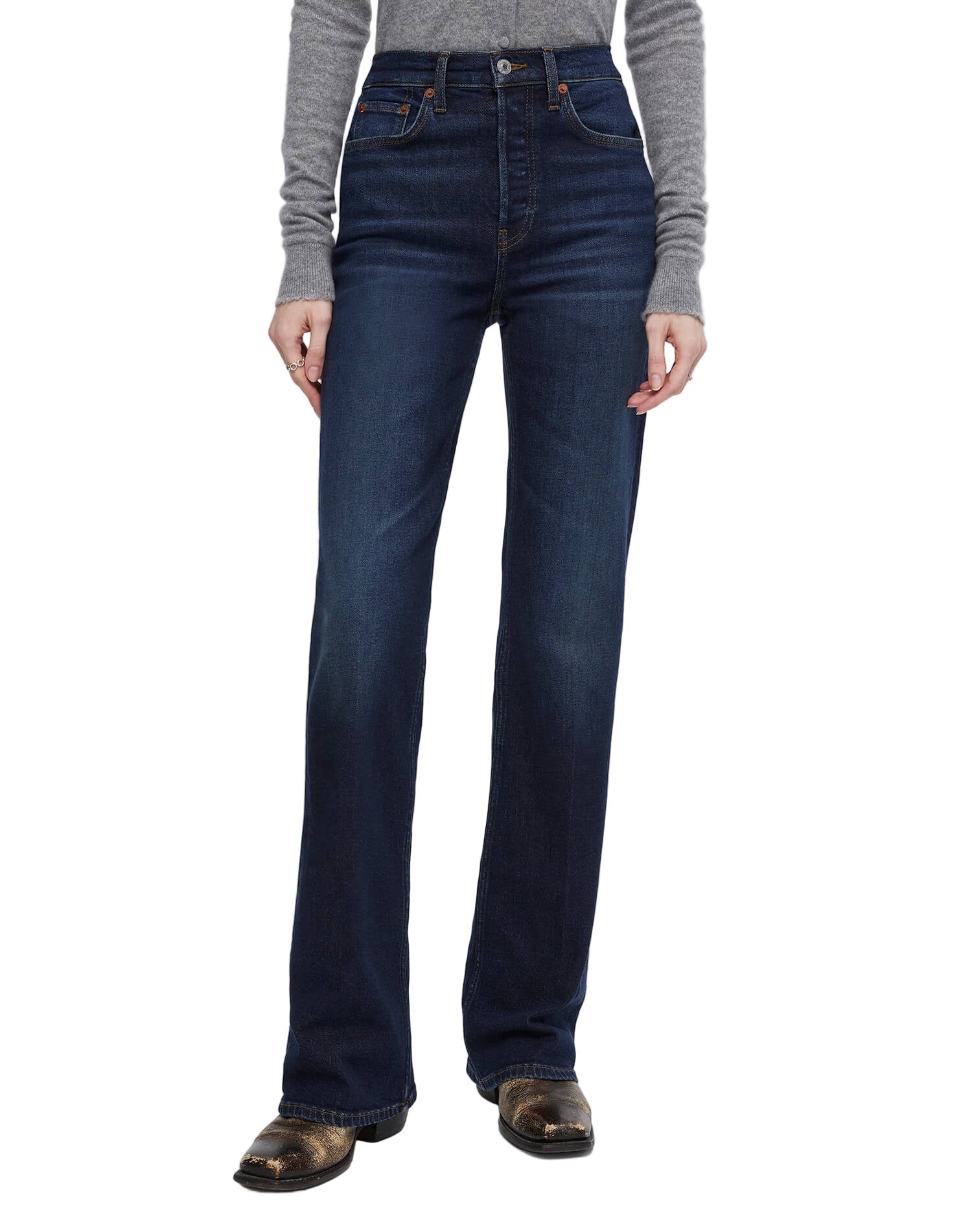 RE/DONE- 70s Bootcut Jeans- Barely Worn - Edit by Elaine Turner