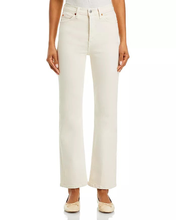 RE/DONE- 70s Crop Boot Cut Jeans- Vintage White - Edit by Elaine Turner