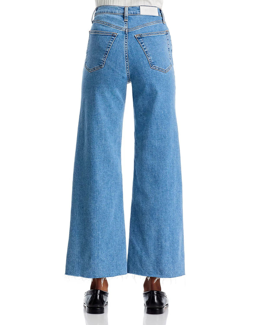 RE/DONE- High Rise Wide Leg Crop Denim- Runyon - Edit by Elaine Turner