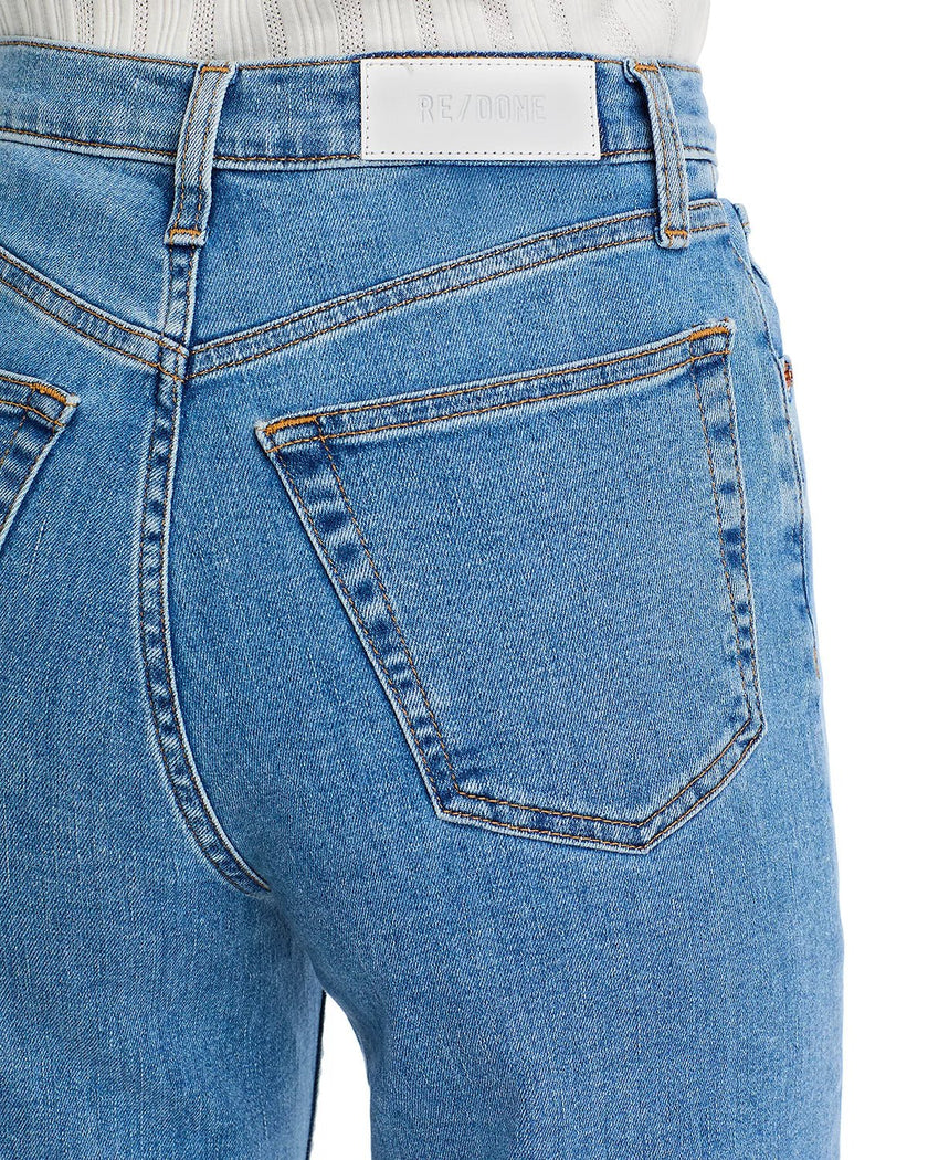RE/DONE- High Rise Wide Leg Crop Denim- Runyon - Edit by Elaine Turner