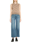 RE/DONE- High Rise Wide Leg Crop Jeans- Crafted Indigo - Edit by Elaine Turner