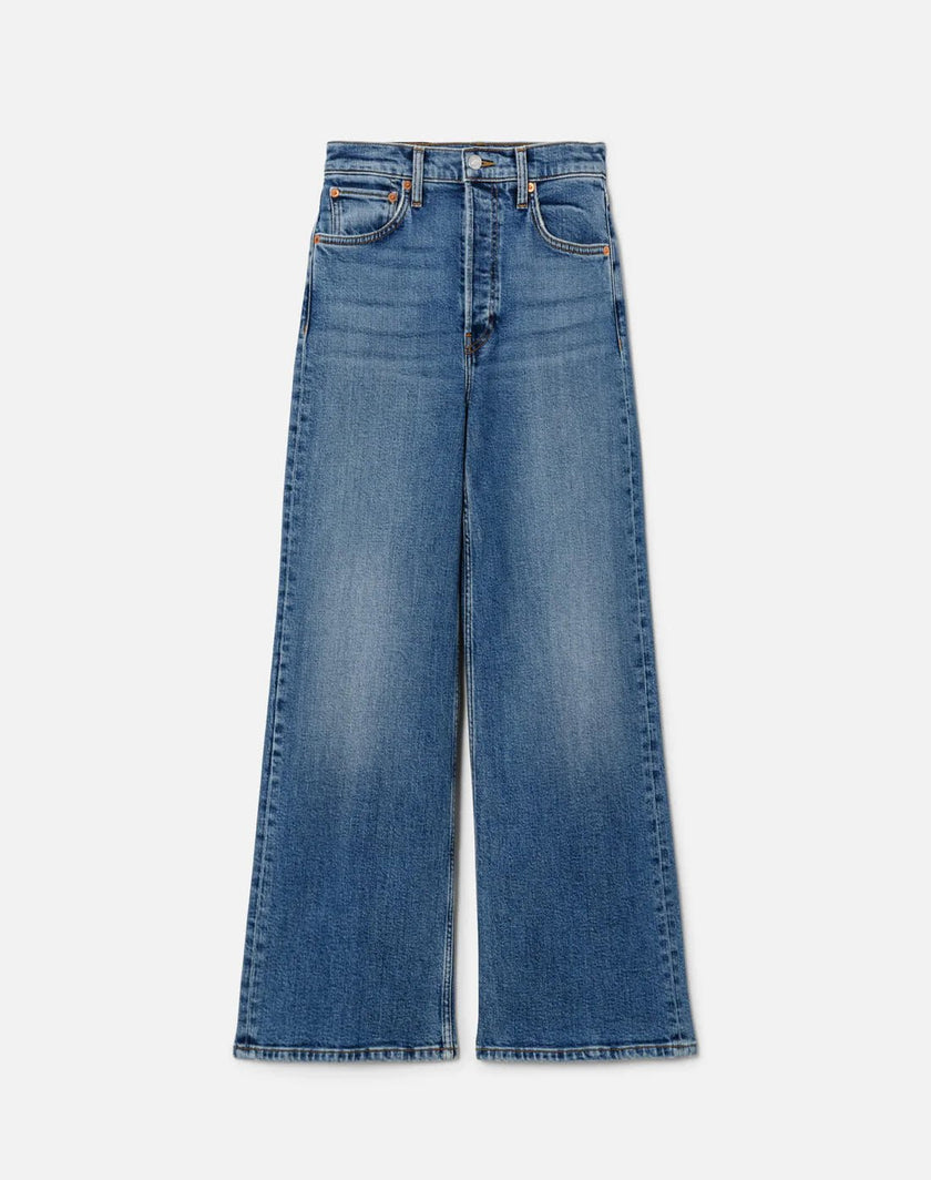 RE/DONE- High Rise Wide Leg Crop Mid 70s - Edit by Elaine Turner