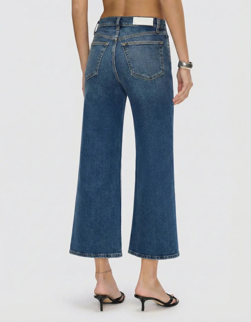 RE/DONE- High Rise Wide Leg Crop Mid 70s - Edit by Elaine Turner