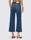 RE/DONE- High Rise Wide Leg Crop- Sonoma Indigo - Edit by Elaine Turner