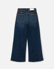 RE/DONE- High Rise Wide Leg Crop- Sonoma Indigo - Edit by Elaine Turner