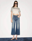 RE/DONE- High Rise Wide Leg Crop- Sonoma Indigo - Edit by Elaine Turner