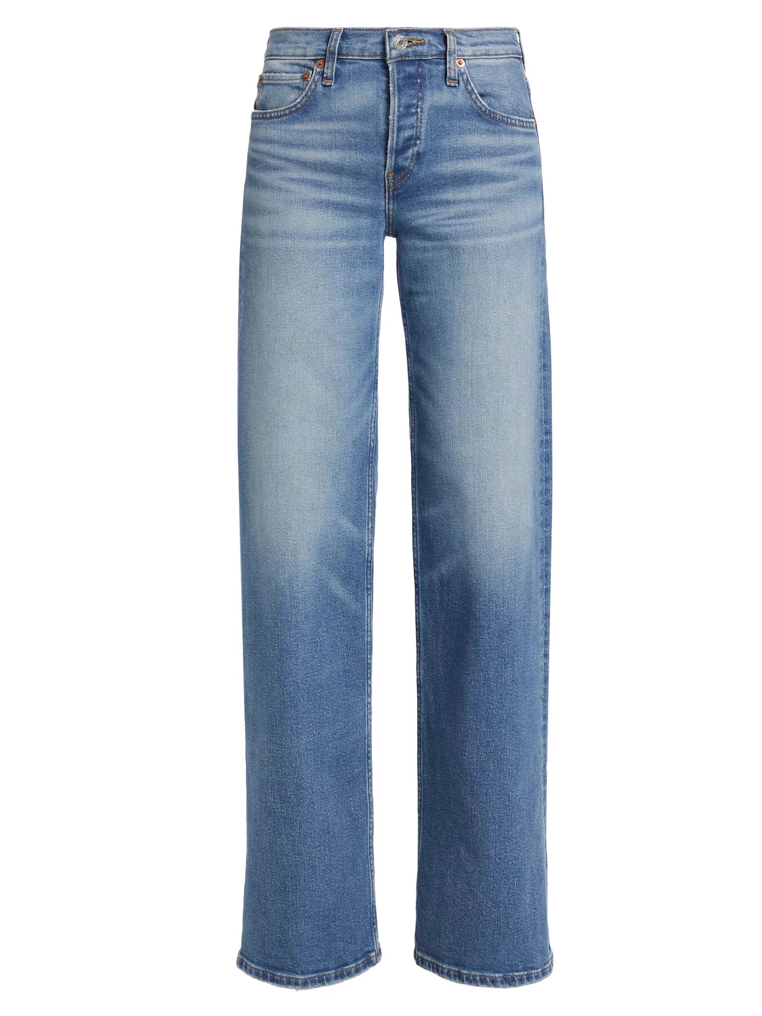 RE/DONE- Mid Rise Wide Leg Jeans - Edit by Elaine Turner