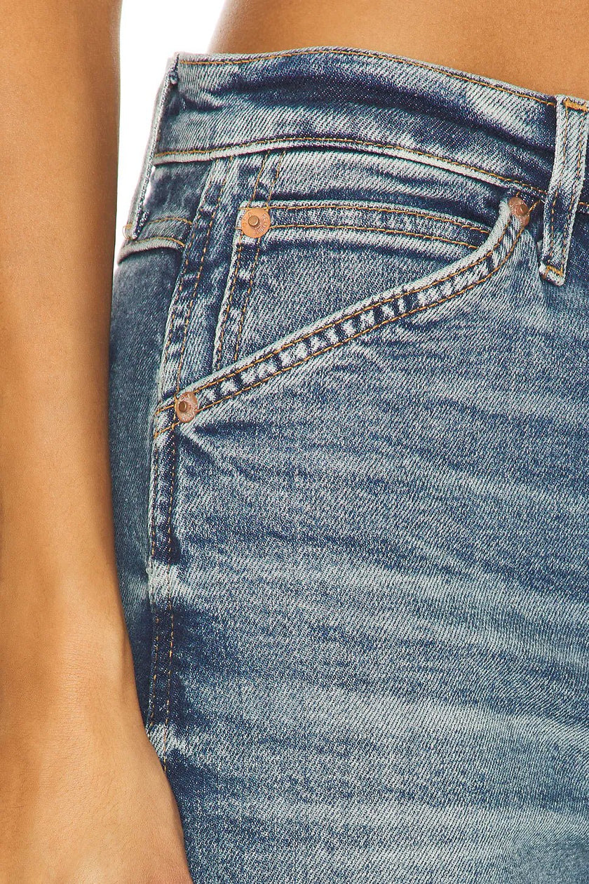 RE/DONE- Painter Stover Pipe Jeans- Crafted Indigo - Edit by Elaine Turner