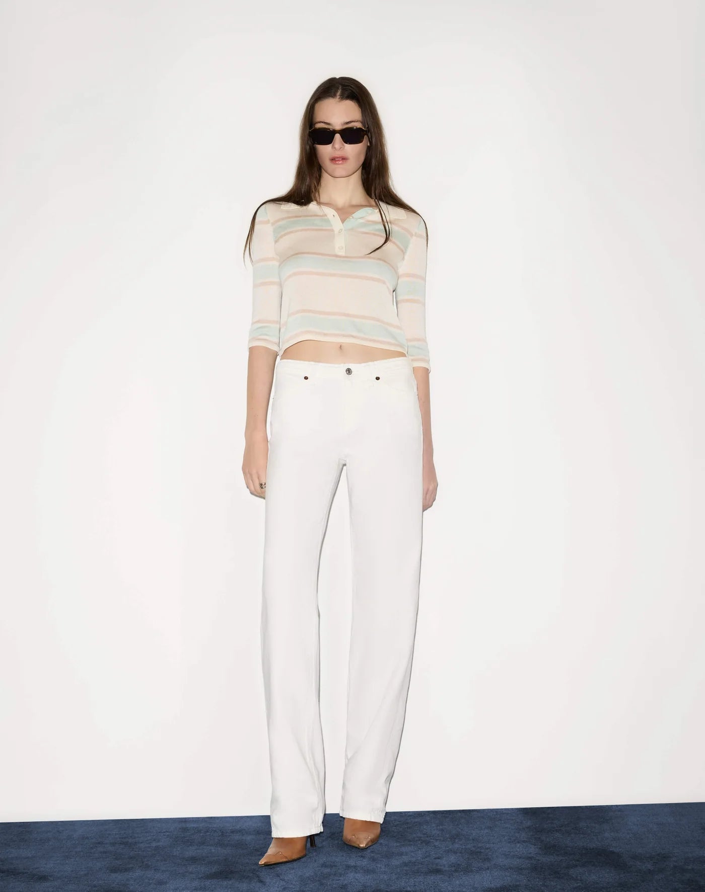 RE/DONE- The Sanasa Jean- White - Edit by Elaine Turner