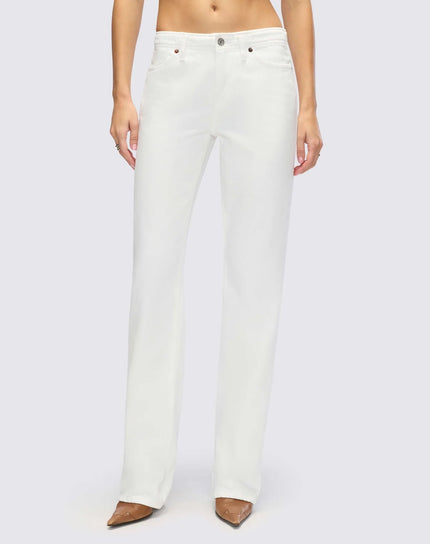 RE/DONE- The Sanasa Jean- White - Edit by Elaine Turner