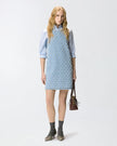 Rhinestone Denim Mini Dress - Edit by Elaine Turner