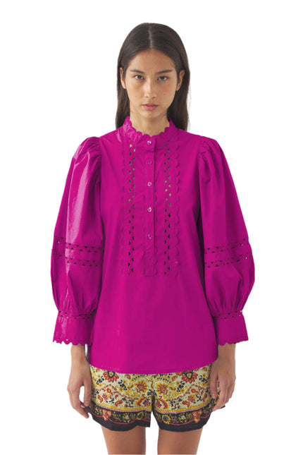 Romie Magenta Blouse