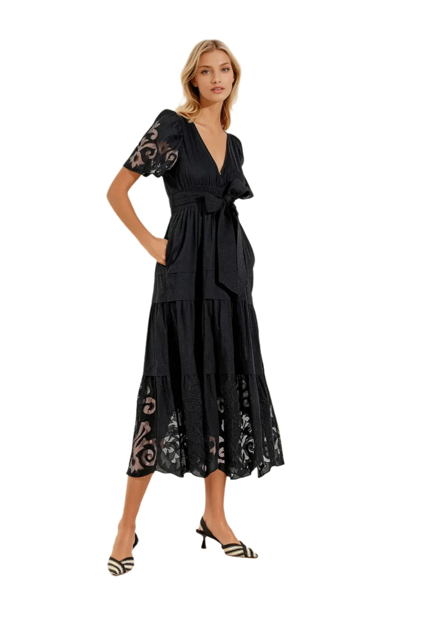 Scarlett Poppies - Radhika Black Long Dress - Edit by Elaine Turner