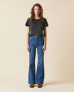 Farrah Flare High Rise Denim- Bohemian Blue