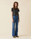 Farrah Flare High Rise Denim- Bohemian Blue