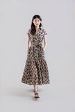 Psophia - Leopard Midi Dress - Edit by Elaine Turner