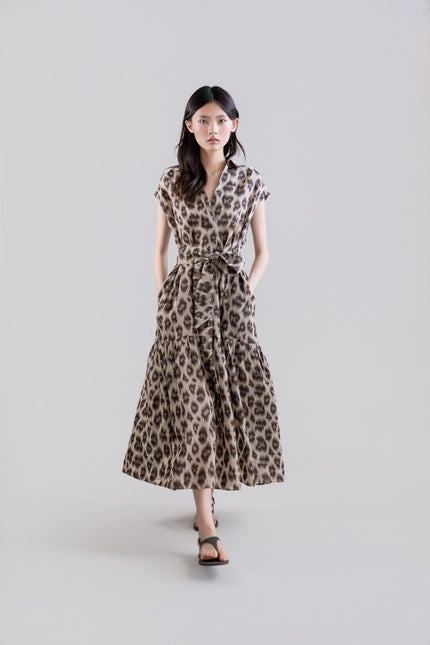 Psophia - Leopard Midi Dress