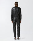 Soft Napa Leather Biker Jacket - Edit by Elaine Turner