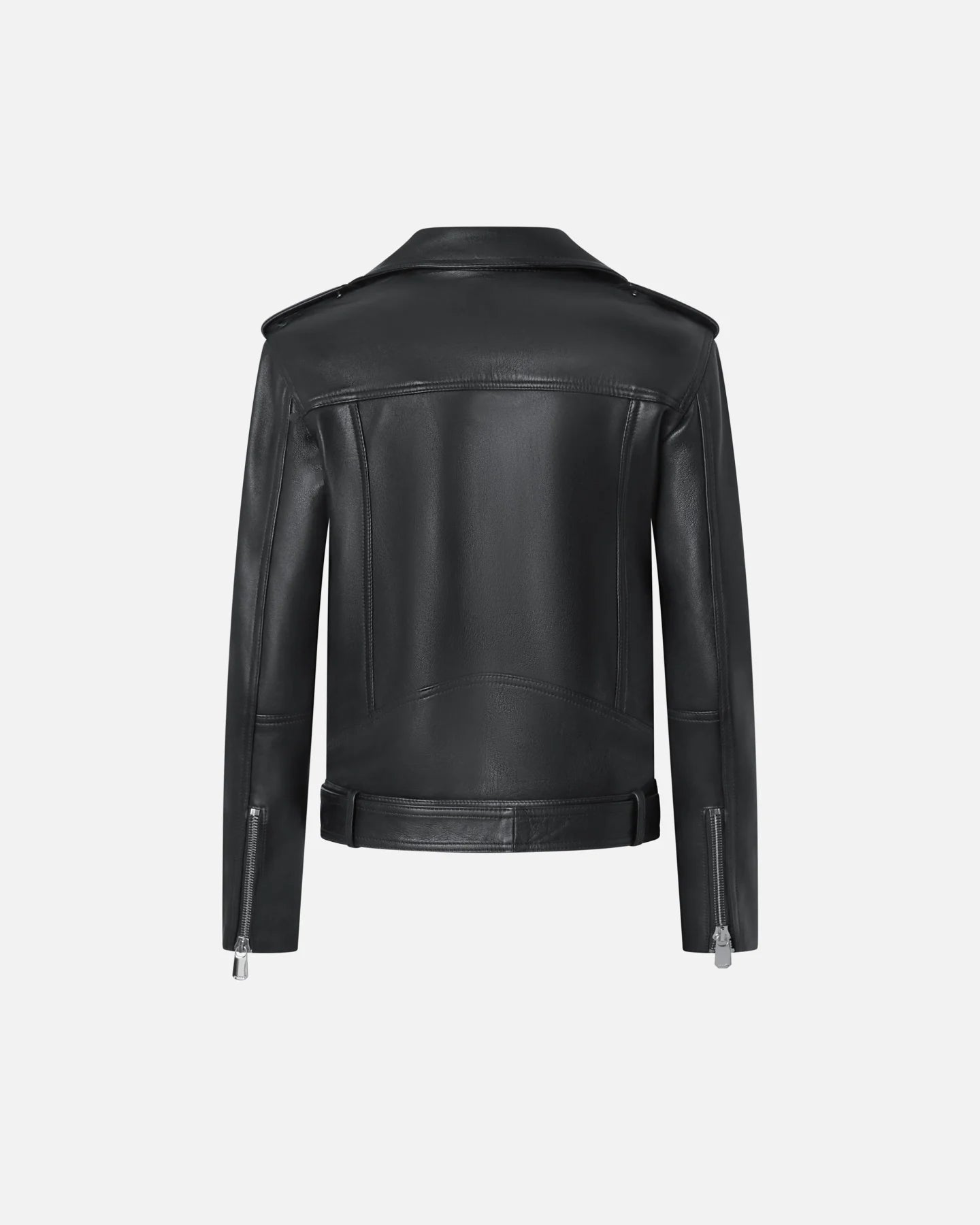 Soft Napa Leather Biker Jacket - Edit by Elaine Turner