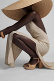 Souliers Martinez- Gracia Natural Raffia Platform Sandals - Edit by Elaine Turner