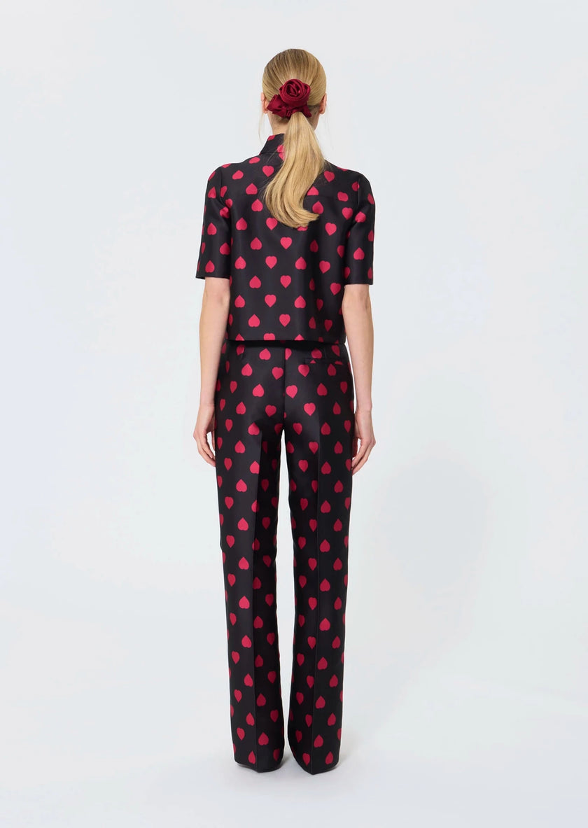 Tara Jarmon - Carolane Black Heart Shirt Jacket - Edit by Elaine Turner