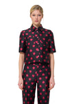 Tara Jarmon - Carolane Black Heart Shirt Jacket - Edit by Elaine Turner