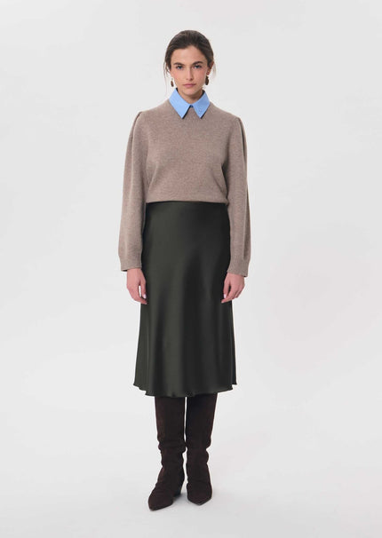 Tara Jarmon- Julia Skirt - Kaki - Edit by Elaine Turner