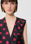 Tara Jarmon - Rumba Black Heart Dress - Edit by Elaine Turner