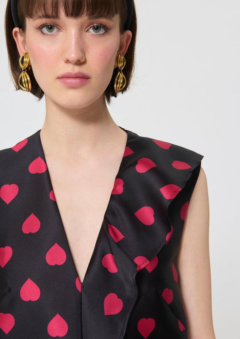 Tara Jarmon - Rumba Black Heart Dress - Edit by Elaine Turner