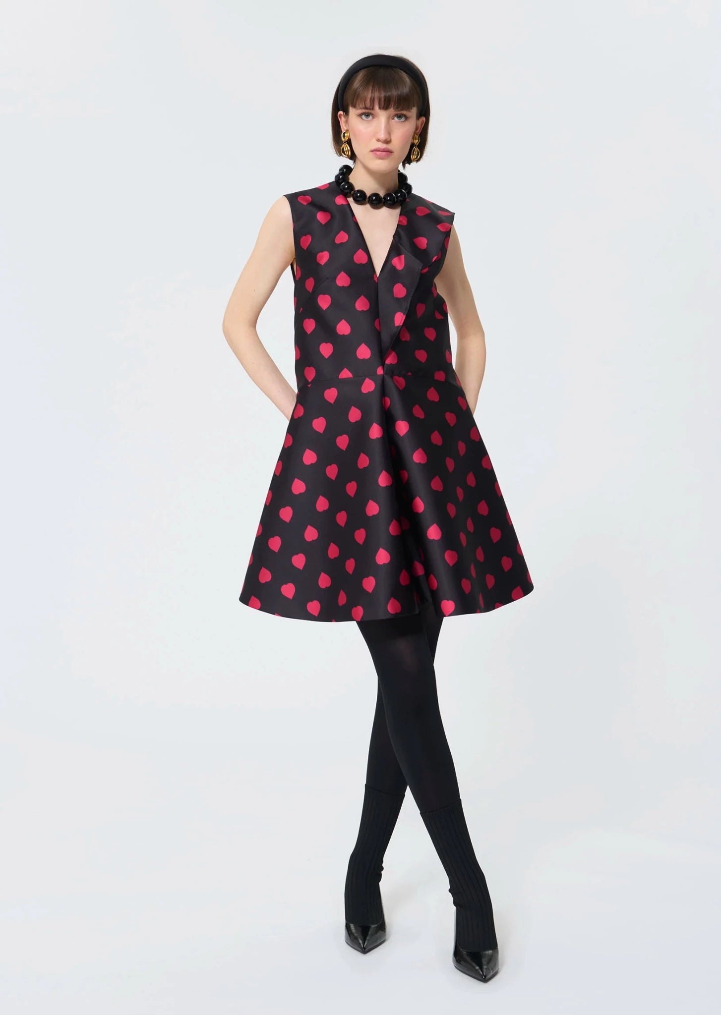 Tara Jarmon - Rumba Black Heart Dress - Edit by Elaine Turner