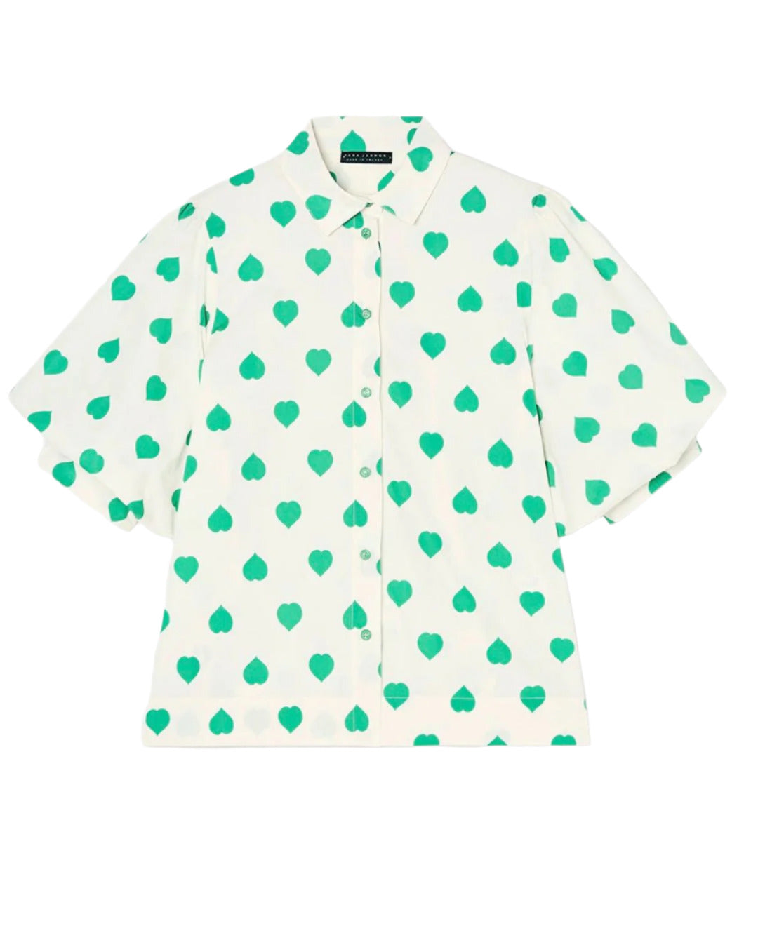 Calypso Green Heart Blouse
