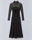 Twinset- Tulle Maxi Dress - Deep Brown - Edit by Elaine Turner