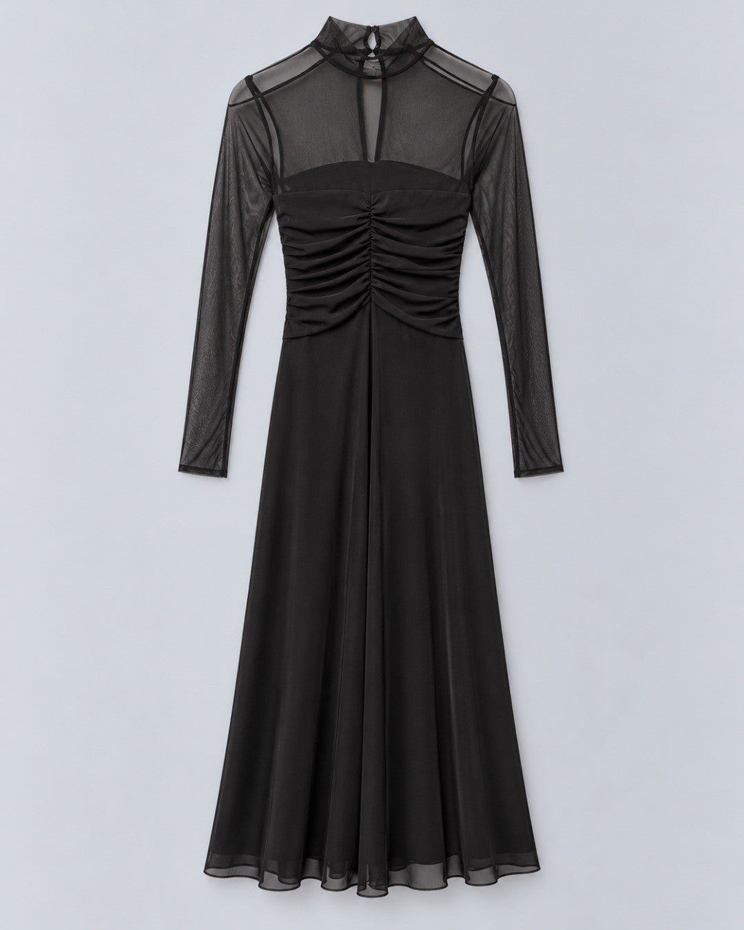 Twinset- Tulle Maxi Dress - Deep Brown - Edit by Elaine Turner
