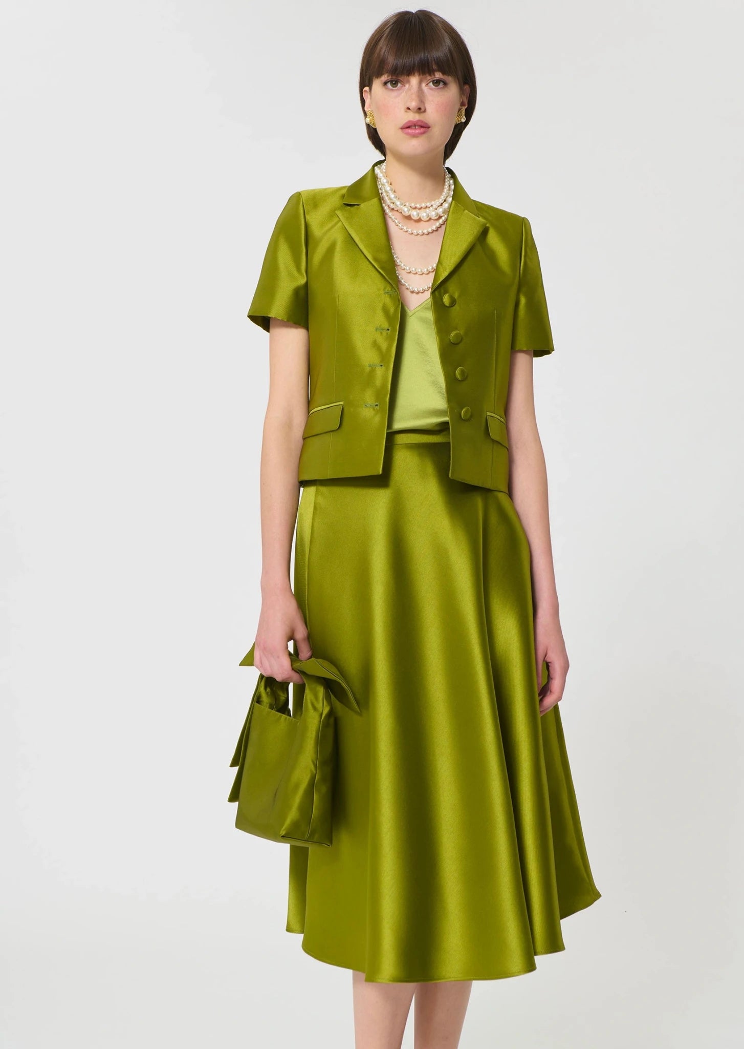 Victoire Green Duchess Jacket - Edit by Elaine Turner
