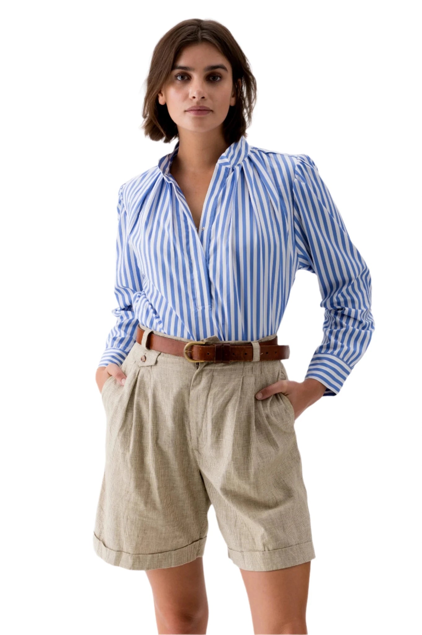 Wear Cissa - The Puff Shirt- Cabana Strip - Edit by Elaine Turner