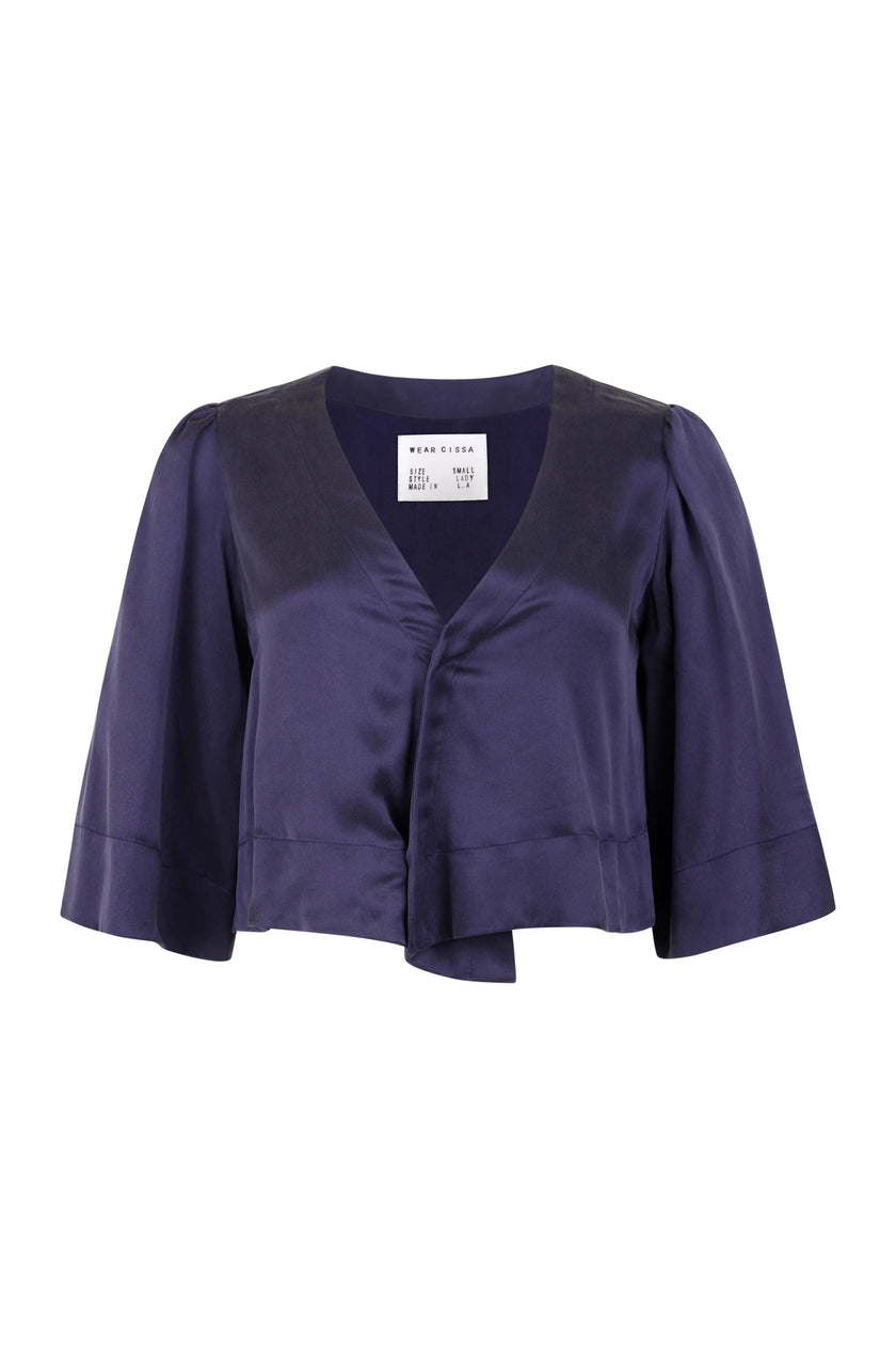 Wear Cissa - The Sueded Silk Lady- Navy - Edit by Elaine Turner