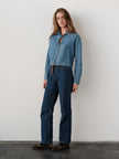 Wear Cissa- The Zipper Shirt Indigo - Classic Denim - Edit by Elaine Turner
