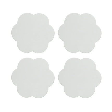 White Scallop Coasters- Set of 4 - Edit by Elaine Turner
